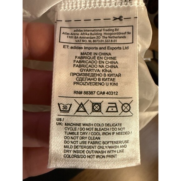 Adidas Originals London Clear Sweat Top S19964 Sheer Nylon Mesh Pullover White L - Picture 10 of 10